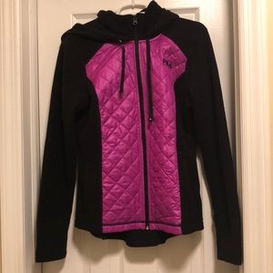 Fila Sport zip up hooded fleece fitness jacket